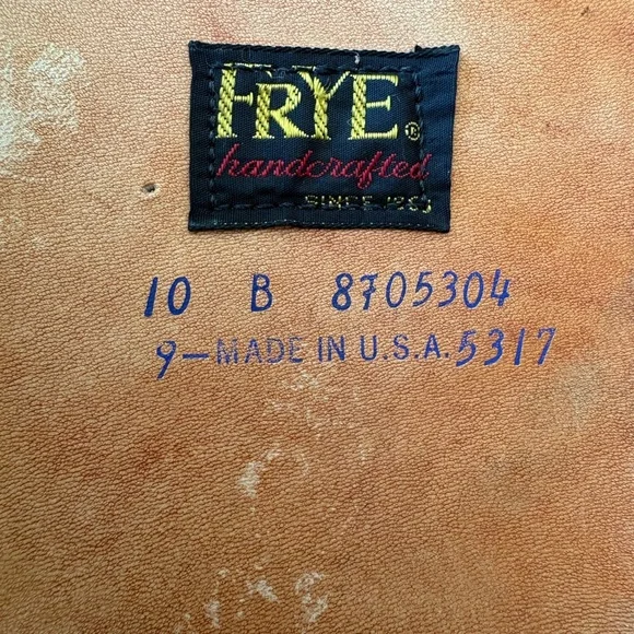 FRYE πΊπΈ Campus Pintuck Vintage Black Label Boots - Picture 16 of 16